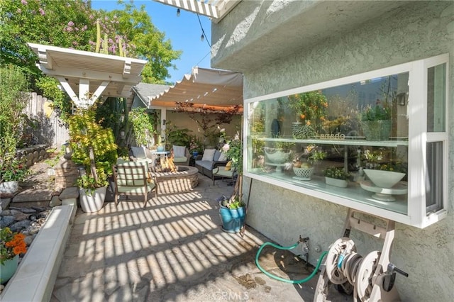 2172 N Pami Cir, Orange, CA 92867 - view of patio with a fire pit