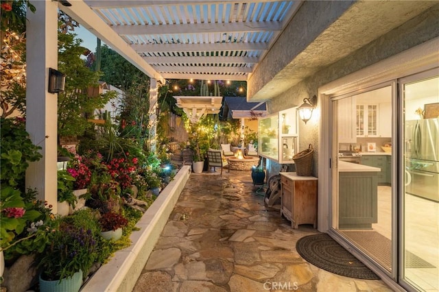 2172 N Pami Cir, Orange, CA 92867 - view of patio / terrace featuring a pergola