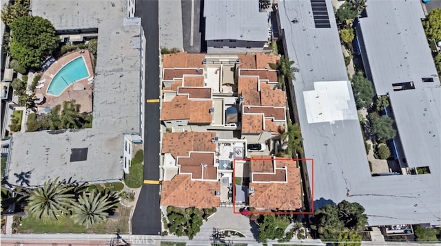 3919 W 242nd St Unit A, Torrance, CA 90505 - view of property location featuring property boundaries highlighted and a pool