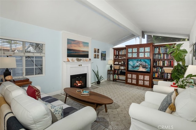 259 62nd, Newport Beach, CA 92663 - living area with a glass covered fireplace and plenty of natural light