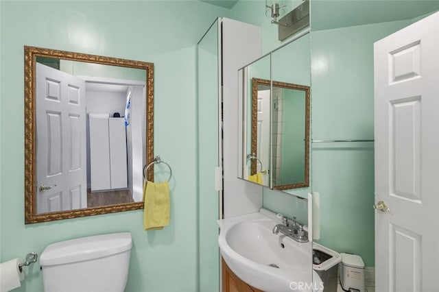 259 62nd, Newport Beach, CA 92663 - bathroom featuring toilet and vanity