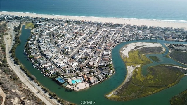 259 62nd, Newport Beach, CA 92663 - aerial view of property and surrounding area featuring waterfront with a beach