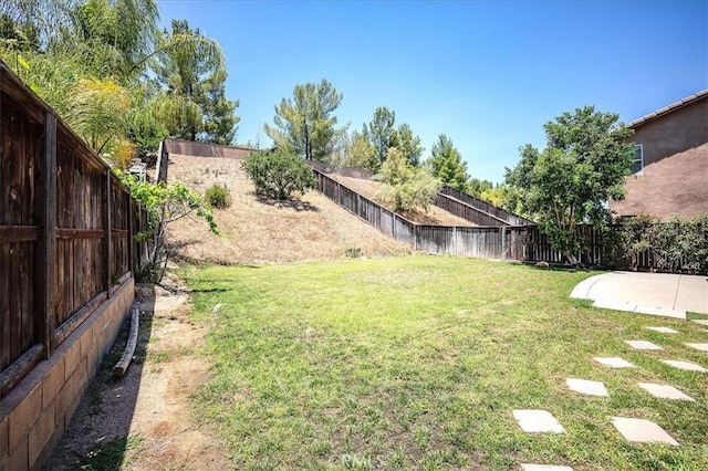 25217 Pacific Crest St, Corona, CA 92883 - fenced backyard featuring a patio