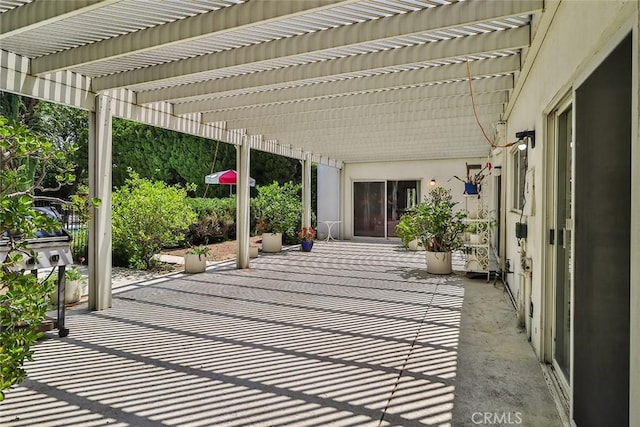 17313 Citronia St, Northridge, CA 91325 - view of patio featuring a pergola