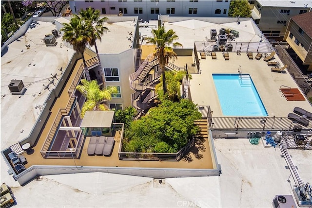 11949 Goshen Ave Unit 308, Los Angeles, CA 90049 - aerial view of a pool