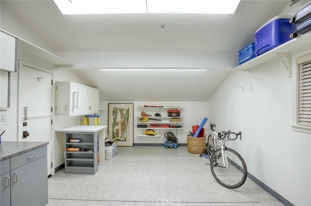 6541 Tokay Rd, Tujunga, CA 91042 - interior space with lofted ceiling and baseboards