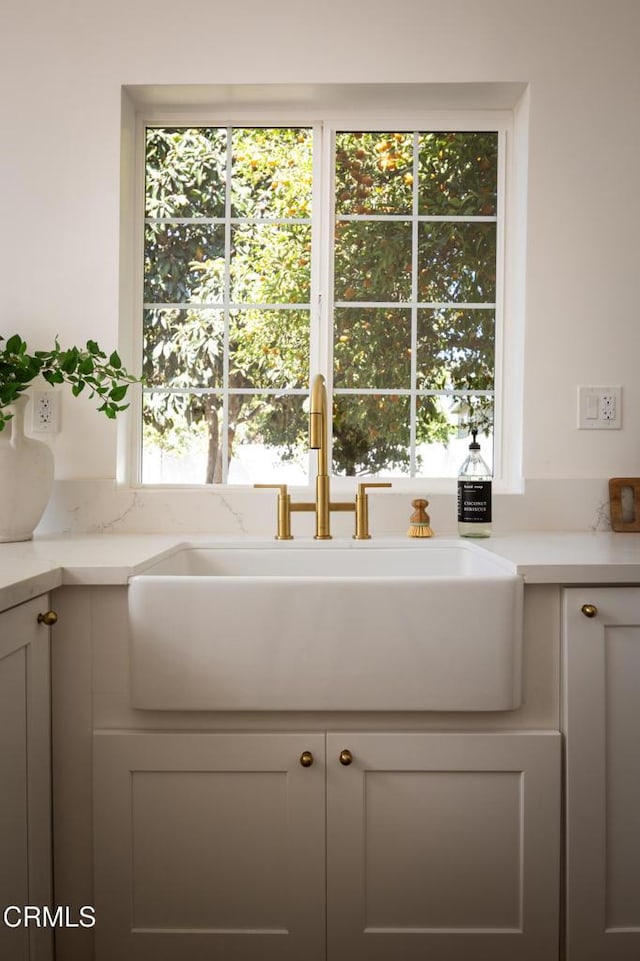 221 N 7th St, Santa Paula, CA 93060 - kitchen view of a sink and light stone countertops