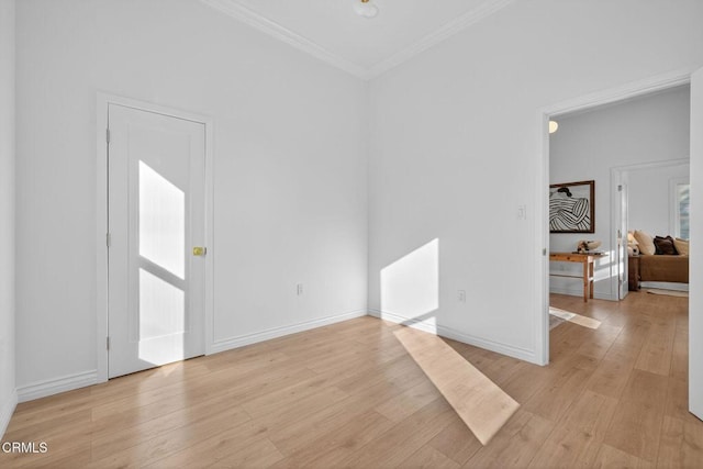 221 N 7th St, Santa Paula, CA 93060 - spare room with light wood-style flooring and ornamental molding