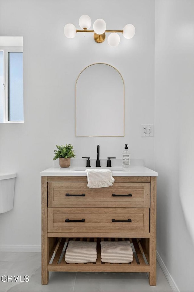 221 N 7th St, Santa Paula, CA 93060 - bathroom featuring vanity and baseboards