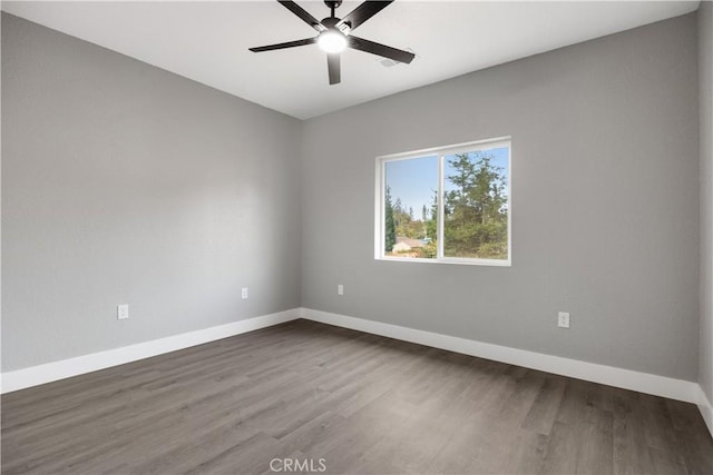 1671 Sweetbriar Ln, Paradise, CA 95969 - spare room with wood finished floors and ceiling fan
