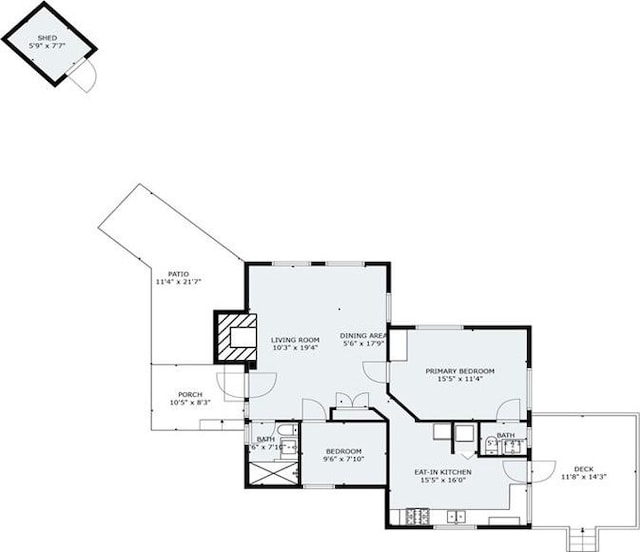 27917 Squirrel Ln, Lake Arrowhead, CA 92352 - view of room layout
