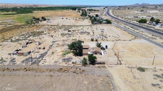 22731 Bryman Rd, Oro Grande, CA 92368 - overview of rural landscape with a desert landscape and a mountainous background