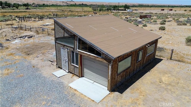 22731 Bryman Rd, Oro Grande, CA 92368 - view of outdoor structure featuring view of desert and a view of rural / pastoral area