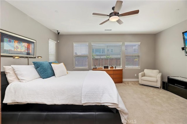 27843 Huron Ct, Menifee, CA 92585 - bedroom featuring carpet floors and a ceiling fan