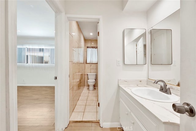 5320 Zelzah Ave Unit 106, Encino, CA 91316 - full bath featuring vanity, tile patterned floors, and a shower