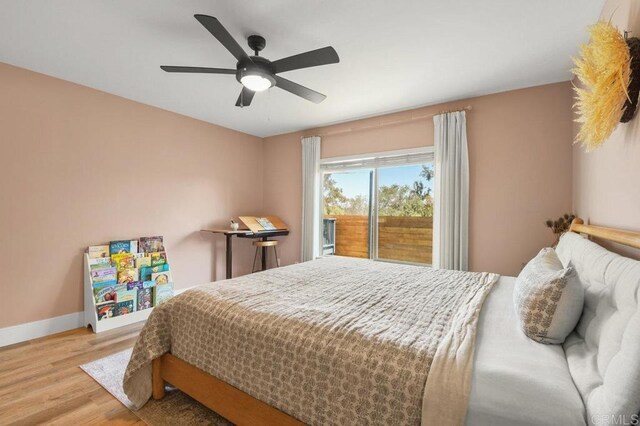 3585 Redwood St, San Diego, CA 92104 - bedroom featuring wood finished floors and ceiling fan