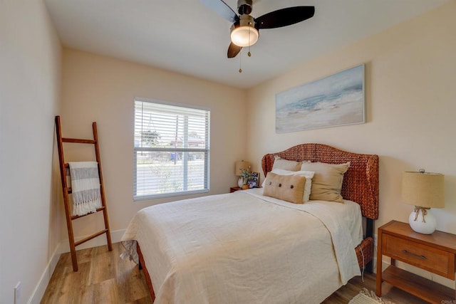 3585 Redwood St, San Diego, CA 92104 - bedroom featuring wood finished floors and a ceiling fan