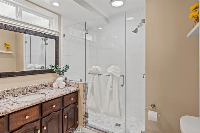 15037 Hiawatha St, Mission Hills San Fernando, CA 91345 - full bathroom featuring a shower stall and vanity