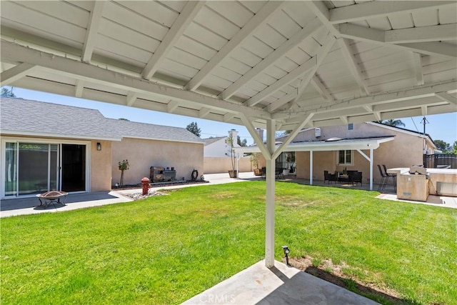 15037 Hiawatha St, Mission Hills San Fernando, CA 91345 - fenced backyard featuring a patio area