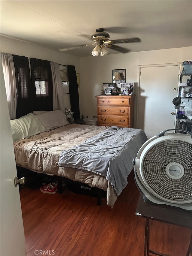 11222 Pinon Ave, Hesperia, CA 92345 - bedroom featuring wood finished floors and a ceiling fan