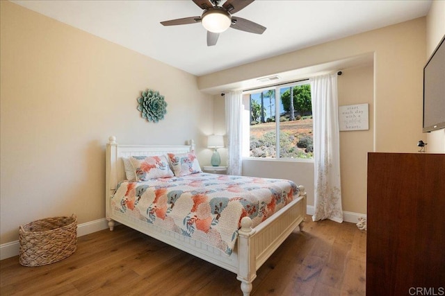 29861 Kirsten Ln, Vista, CA 92084 - bedroom featuring wood finished floors and a ceiling fan