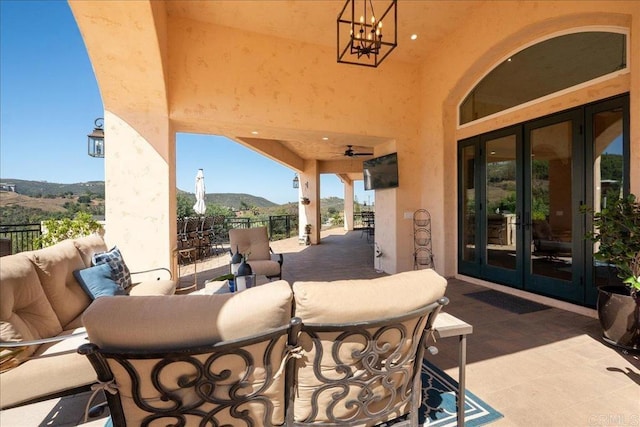 29861 Kirsten Ln, Vista, CA 92084 - view of patio featuring french doors