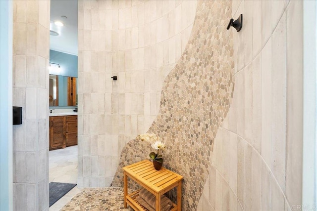 29861 Kirsten Ln, Vista, CA 92084 - full bathroom with tile walls and vanity