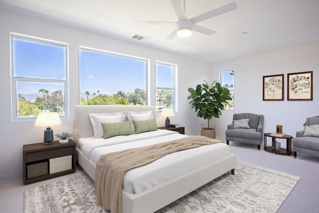 26370 Piazza Di Sarro, Newhall, CA 91321 - bedroom with carpet and a ceiling fan