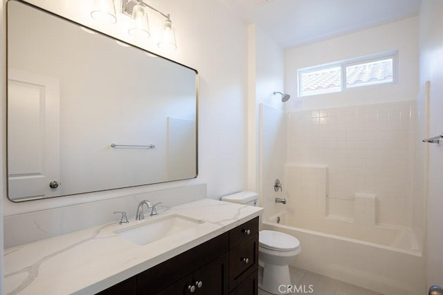 26370 Piazza Di Sarro, Newhall, CA 91321 - full bath with vanity, tub / shower combination, and tile patterned flooring