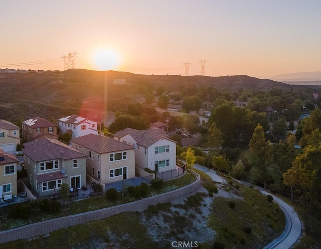 26370 Piazza Di Sarro, Newhall, CA 91321 - aerial perspective of suburban area featuring mountains