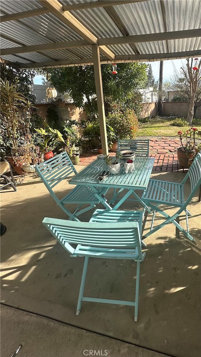130 Cary Ln, Pomona, CA 91767 - view of patio with a pergola