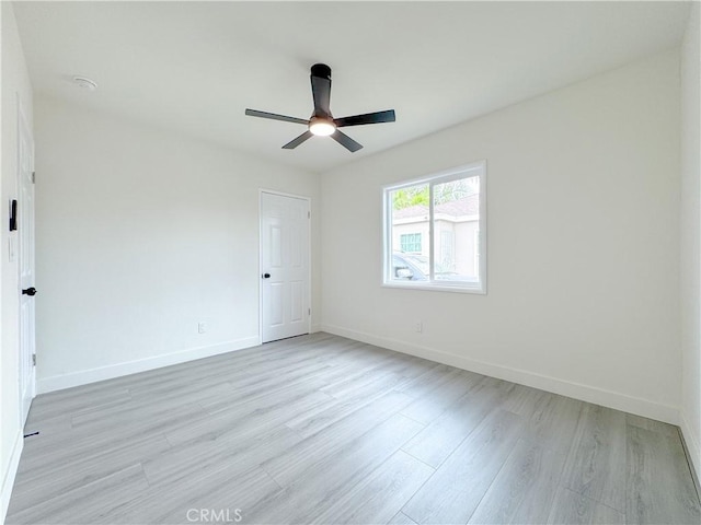 1512 S Butler Ave, Compton, CA 90221 - spare room with light wood finished floors and a ceiling fan
