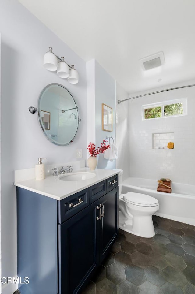 413 Sycamore Pl, Sierra Madre, CA 91024 - bathroom featuring vanity and washtub / shower combination