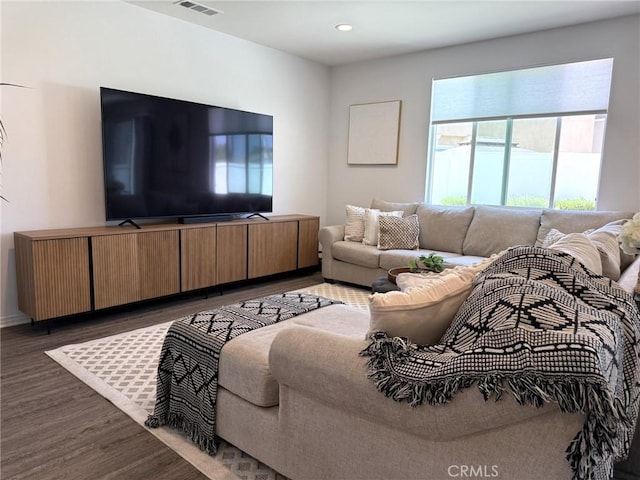27265 Graphite Dr, Menifee, CA 92584 - living room featuring wood finished floors and recessed lighting