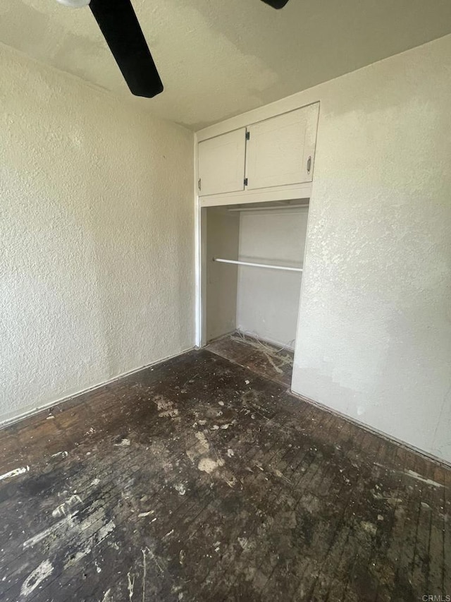 5412 Cervantes Ave, San Diego, CA 92114 - unfurnished bedroom featuring a textured wall and ceiling fan