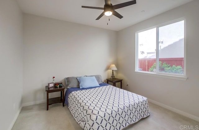 15240 Cayenne Creek Ct, San Diego, CA 92127 - carpeted bedroom featuring baseboards and a ceiling fan