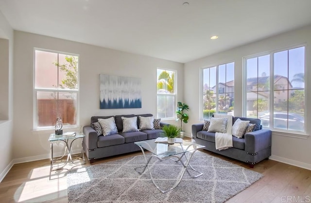 15240 Cayenne Creek Ct, San Diego, CA 92127 - living room featuring wood finished floors and recessed lighting