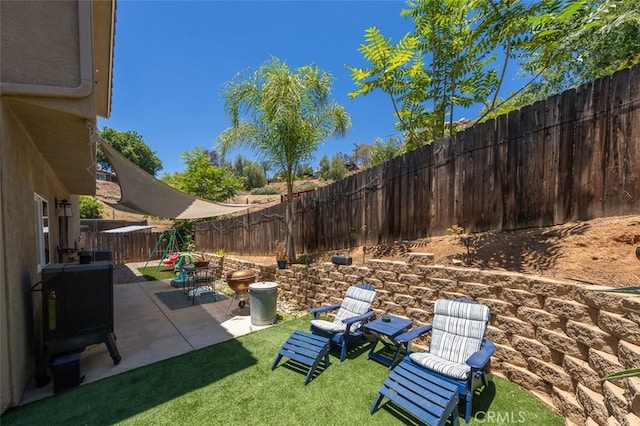 717 Lingel Dr, El Cajon, CA 92019 - fenced backyard with a patio