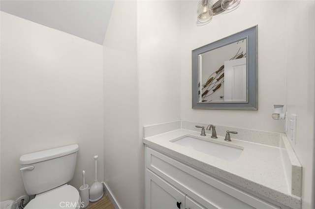 717 Lingel Dr, El Cajon, CA 92019 - half bathroom with vanity and toilet