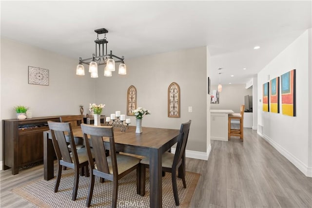 2040 Cape Cod Ct, Claremont, CA 91711 - dining area featuring light wood-style floors and recessed lighting
