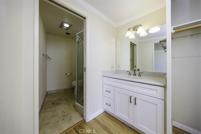700 E Ocean Blvd Unit 2606, Long Beach, CA 90802 - bathroom featuring vanity and crown molding