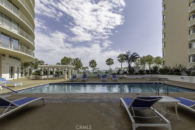 700 E Ocean Blvd Unit 2606, Long Beach, CA 90802 - community pool featuring a patio and a pergola