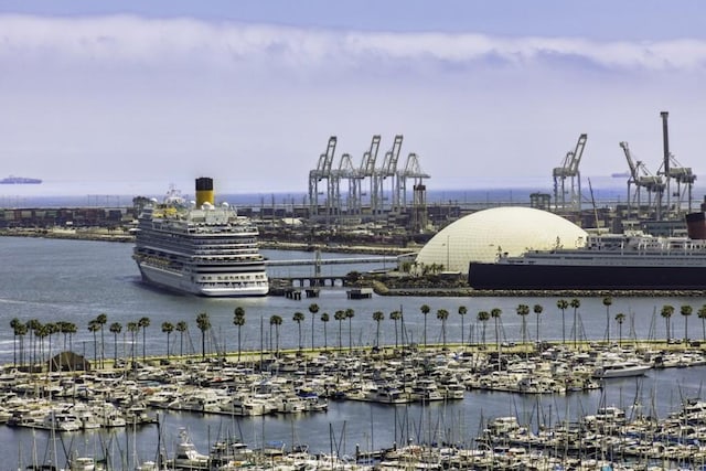 700 E Ocean Blvd Unit 2606, Long Beach, CA 90802 - water view with a marina