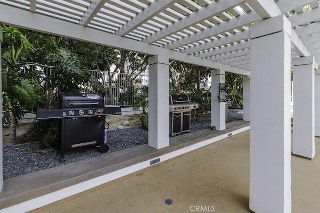 700 E Ocean Blvd Unit 2606, Long Beach, CA 90802 - view of patio featuring a grill and a pergola