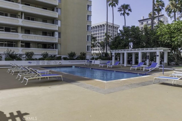 700 E Ocean Blvd Unit 2606, Long Beach, CA 90802 - community pool featuring a pergola and a patio area