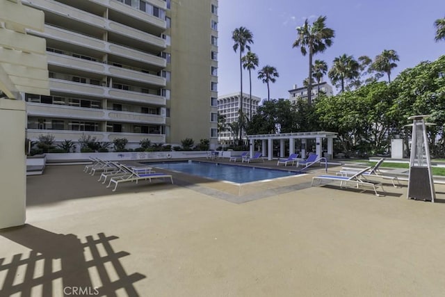 700 E Ocean Blvd Unit 2606, Long Beach, CA 90802 - community pool with a pergola and a patio