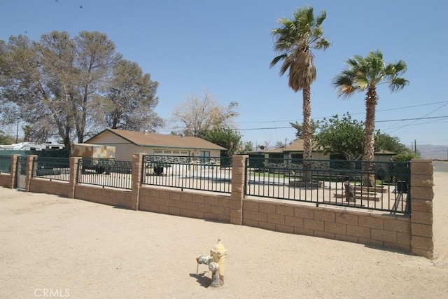 38103 Dividing Line St, Yermo, CA 92398 - view of front of house with a fenced front yard