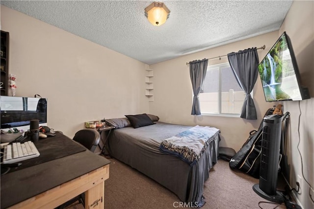 28927 Rue Daniel Cyn, Country, CA 91387 - carpeted bedroom featuring a textured ceiling