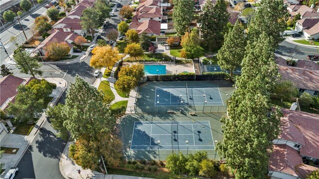 28927 Rue Daniel Cyn, Country, CA 91387 - aerial overview of property's location featuring nearby suburban area and a pool