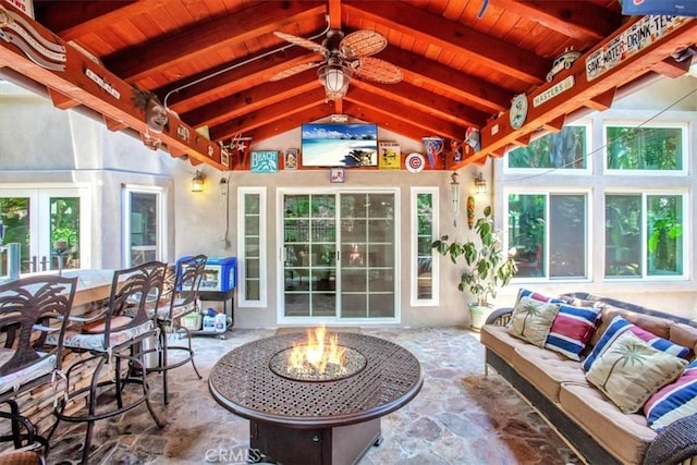 26181 San Marino Ct, Mission Viejo, CA 92692 - sunroom / solarium with healthy amount of natural light and french doors